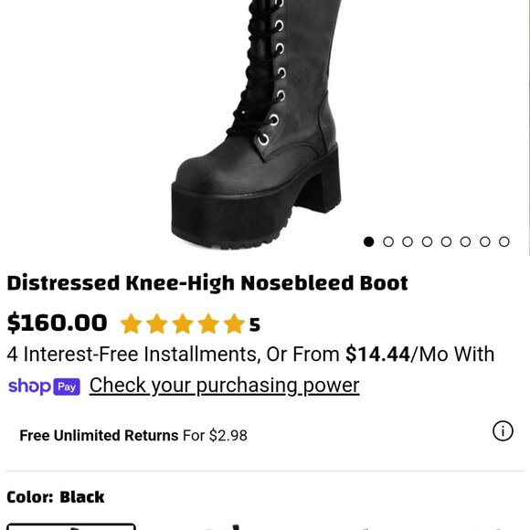 TUK womens Nosebleed boots. - Picture 3 of 7